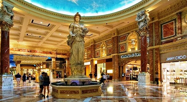The Forum Shops Mall at Caesars Palace