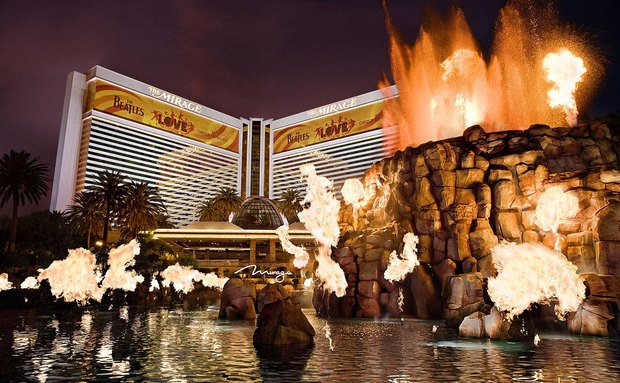 Volcano show in Las Vegas